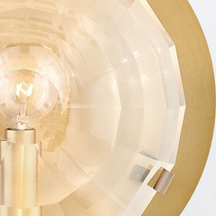 Kinkiet Leo - 1 źródło światła - Klasyczny mosiądz