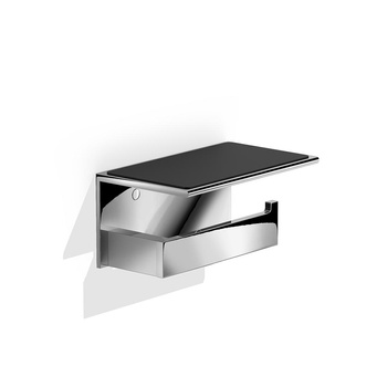 Uchwyt na papier toaletowy Decor Walther Chrom na Smartphona / mokra chusteczka - Półka