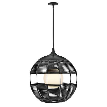 Średnia lampa wisząca Maddox - 1 źródło światła - Czarny