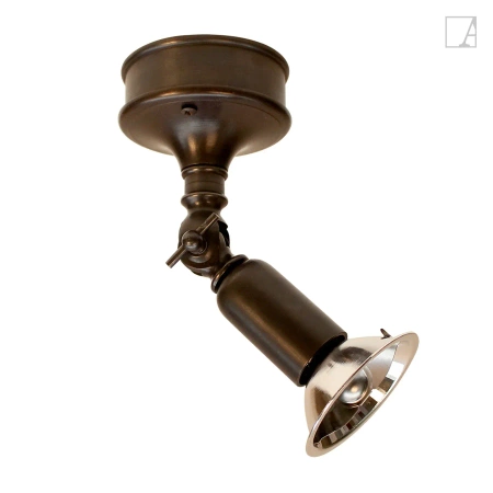 Lampa kierunkowa Authentage Fiston na okrągłej podstawie