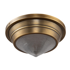 Mały plafon Willard - 1 źródło światła - Vintage mosiądz