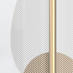 Kinkiet LED Floriana - Naturalny mosiądz