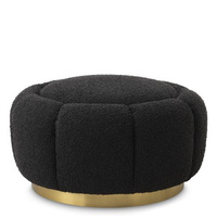bouclé czarny
