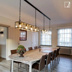 Lampa wisząca Authentage Vitrine długa + zintegrowany LED