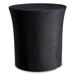 Stolik boczny Eichholtz Osias z wypalonego drewna suar