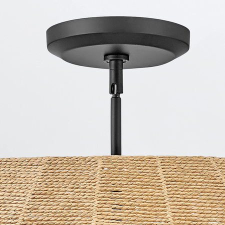 Lampa wisząca Luca - 5 źródeł światła - Czarny, karmelowy beż