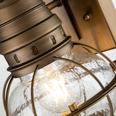 Mała latarnia naścienna Bridgepoint - 1 źródło światła