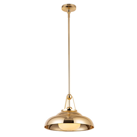 Lampa wisząca Palmetto - 1 źródło światła - Polerowany mosiądz