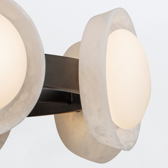 Żyrandol LED Alonso - Miejski brąz