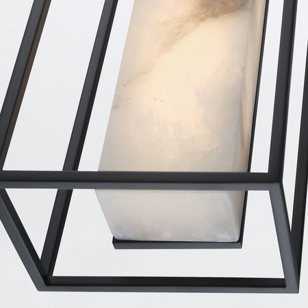 Duży kinkiet Blakley - 1 źródło światła - Matowa czerń