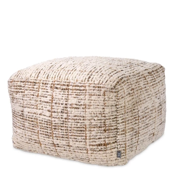 Stołek Eichholtz Amon z kości słoniowej