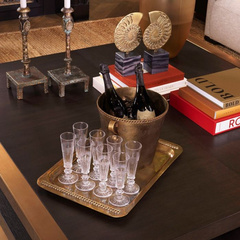 Cooler Eichholtz Wagram z mosiężnym wykończeniem w stylu vintage