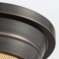 Mały plafon Willard - 1 źródło światła - Miejski brąz