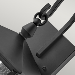 Średnia latarnia naścienna Huntersfield - 2 źródła światła - Czarny