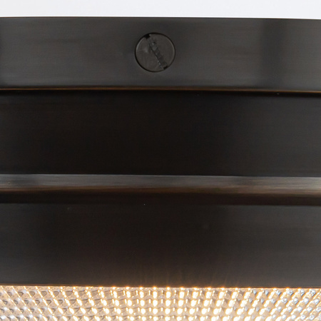 Mały plafon Willard - 1 źródło światła - Miejski brąz