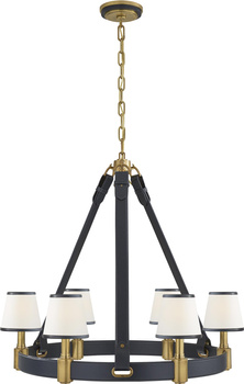 Średni żyrandol pierścieniowy Riley