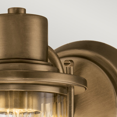 Kinkiet Riggs - 1 źródło światła - Wyblakły mosiądz