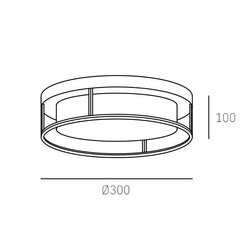 Plafon CosmoLight WARSAW C02404AU