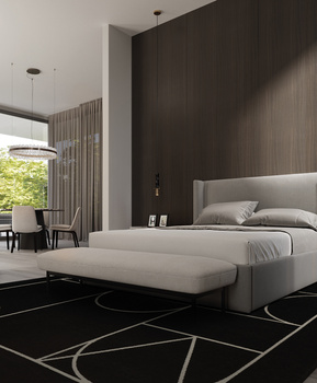 DYWAN SIGNET BLACK ART DECO 200 x 300 CM FARGOTEX - MY HONEY HOME