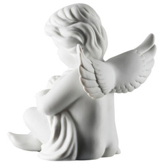 Anioł mały z kotem