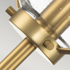 Kinkiet Hollis - 1 źródło światła - Stary mosiądz