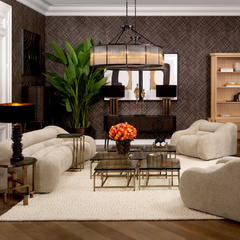 Stolik boczny Eichholtz Gee vintage brass finish