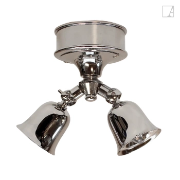 Lampa kierunkowa Authentage Fleure Twin na okrągłej podstawie