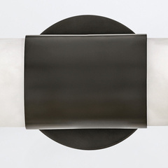 Duży kinkiet LED Ibiza - Oksydowana czerń