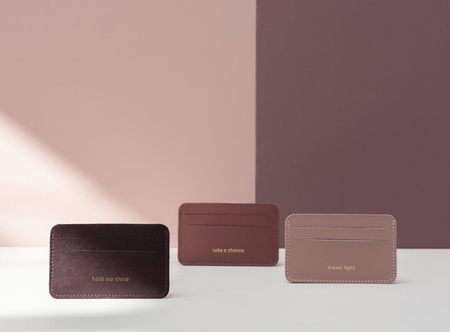 ETUI NA KARTY - DARK PINK - BY B+K - MY HONEY HOME