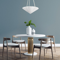 Lampa wisząca Martine - 3 źródła światła - Antyczna biel