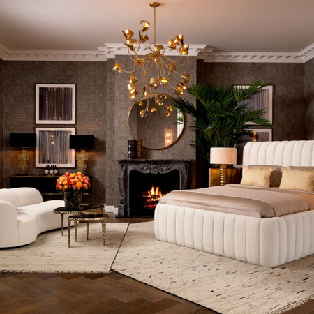 Rama Łóżka Eichholtz Sycamore bouclé cream