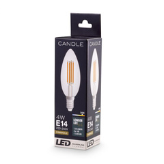 LED Bulb Candle 4W E14 set of 4