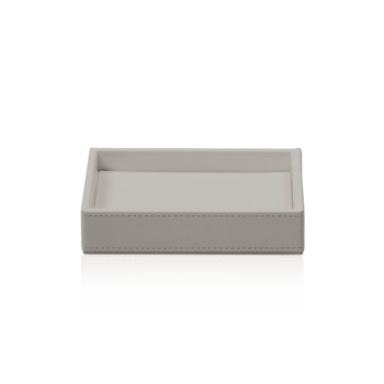 Taca mała Decor Walther Sztuczna skóra ciemnoszara