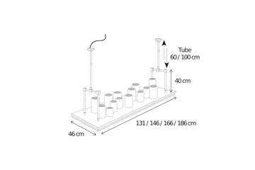 Lampa wisząca Authentage Bellefeu royal prostokątna