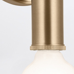 Kinkiet Torche - 2 źródła światła - Szampański brąz