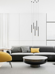 Lampa wisząca Q I Nero / Gold 50