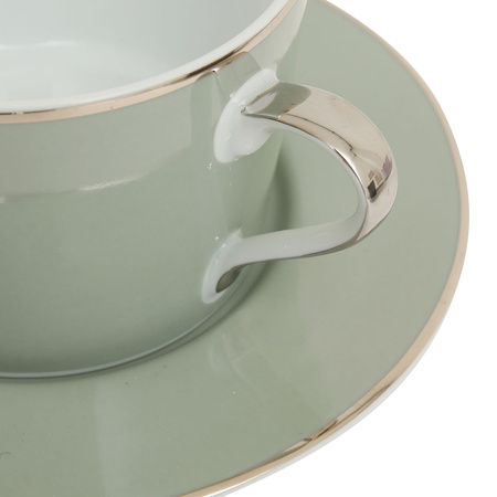 FILIŻANKA ŚNIADANIOWA GINGER - ZIELONA - 370ML - COTE TABLE - MY HONEY HOME