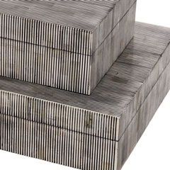 Pudełko Eichholtz Lucille L czarno-białe