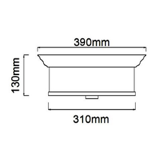 Plafon Famburo PL Cromo 39