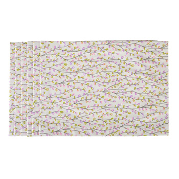 POWLEKANE PODKŁADKI PURPLE CATKINS - 6 SZT. - 50 x 35 CM - ROSEBERRY HOME - MY HONEY HOME