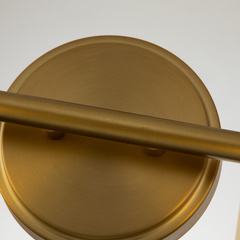 Kinkiet Swell - 2 źródła światła - Szczotkowany mosiądz