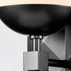 Kinkiet Deco - 1 źródło światła - Czarny