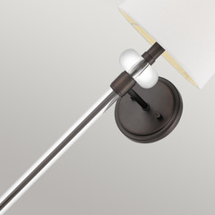 Kinkiet Barbour - 1 źródło światła - Zachodni brąz