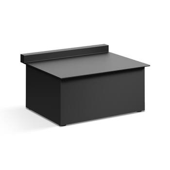 Pudełko na chusteczki nawilżające Decor Walther Czarny mat wolnostojące