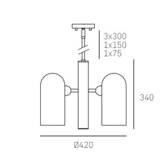 Lampa wisząca SEOUL P05759BK