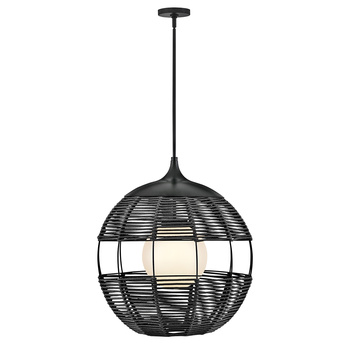 Średnia lampa wisząca Maddox - 1 źródło światła - Czarny