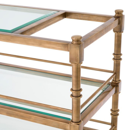 Barek Eichholtz Alexia w stylu vintage z fazowanym przezroczystym szkłem