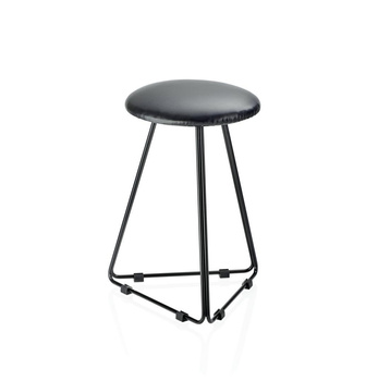 Stołek Decor Walther Czarny mat / Czarny