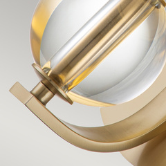 Kinkiet Uptown Gotham - 1 źródło światła - Szczotkowany mosiądz