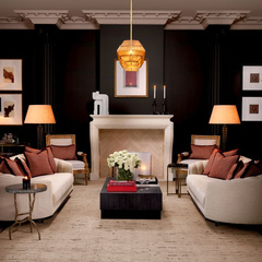 Lampa podłogowa Callao piano black finish incl shade Eichholtz